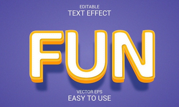 Fun Editable 3d text effect style