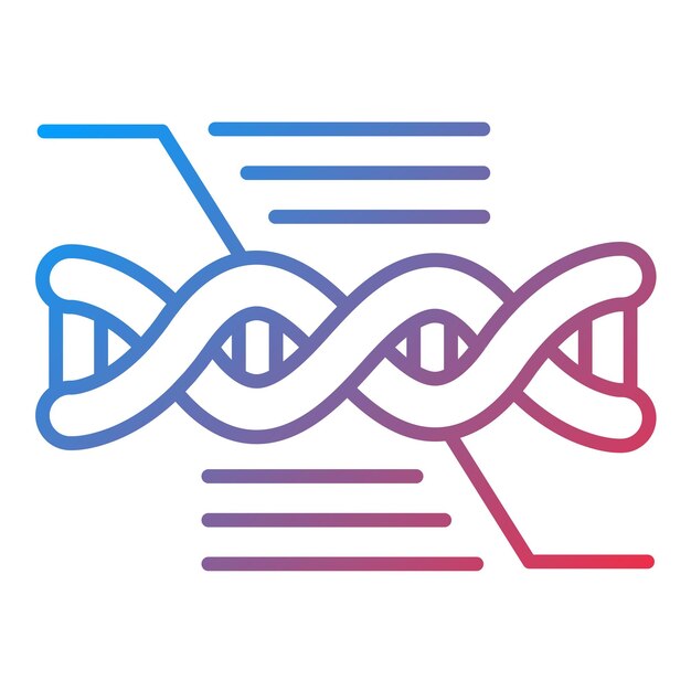 functional genomics icon vector image can be used for bioengineering