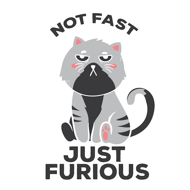 funny cat svg tshirt cat typography vector design