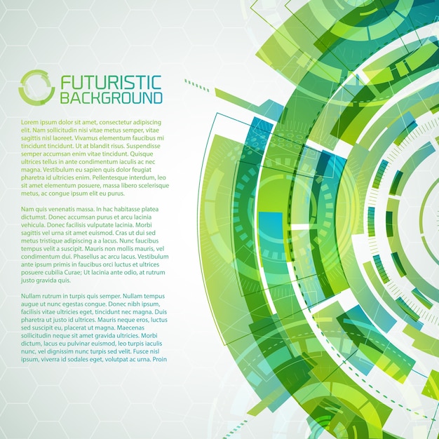 Fururistic Green Conceptual Background