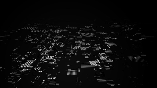 Future digital cyberspace Sorting and analysis digital data Vector technology matrix algorithm