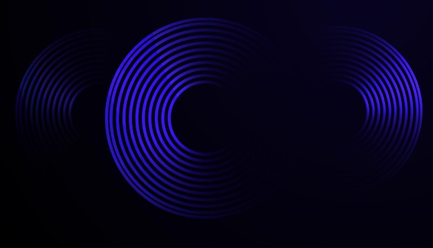 futuristic abstract background with circular interconnected cyan lines on a dark gradient creating a sleek minimal and modern design for business and technology branding