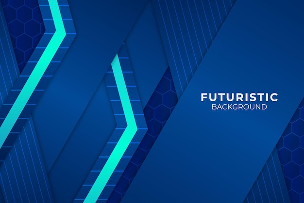 Futuristic Background Blue