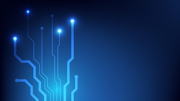 futuristic circuit board background with copy space