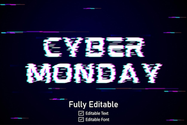 futuristic glitch text effect for video game text for editable cyberpunk glitch text effect