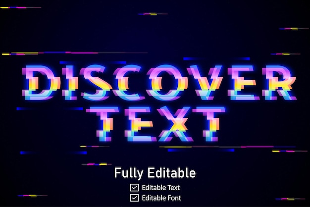 futuristic glitch text effect for video game text for editable cyberpunk glitch text effect