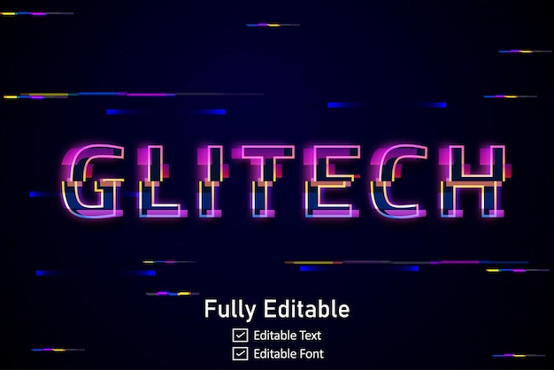 futuristic glitch text effect for video game text for editable cyberpunk glitch text effect
