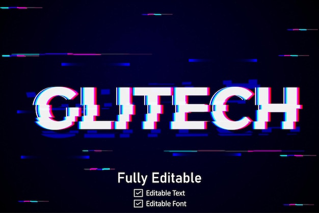 futuristic glitch text effect for video game text for editable cyberpunk glitch text effect