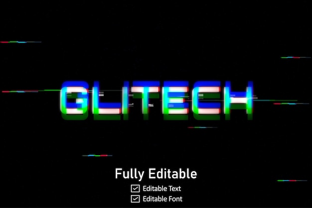 futuristic glitch text effect for video game text for editable cyberpunk glitch text effect