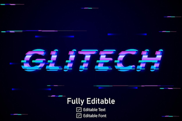 futuristic glitch text effect for video game text for editable cyberpunk glitch text effect