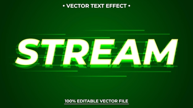 futuristic green light editable text effect editable font vector file