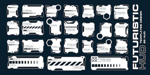 Futuristic HUD Templates Design