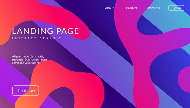 Futuristic Layout. Commercial Presentation. 3d Fluid Design. Mem