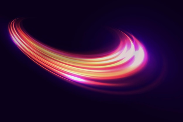 Futuristic neon light lines High speed traffic effect Dynamic speed movement