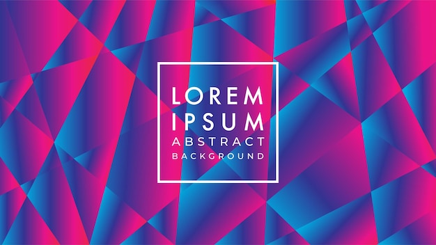 Futuristic neon patch vector illustration Abstract geometric background design template Memphis vibrant color gradient