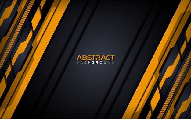 Futuristic orange modern tech abstract background design template.