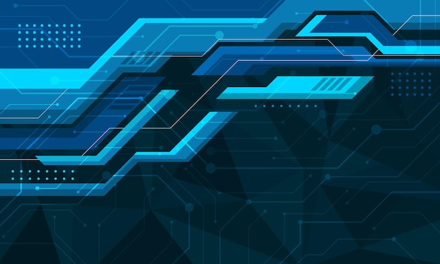 Futuristic technology background of abstract geometric shapes