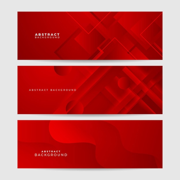 Futuristic technology digital abstract red colorful design banner Abstract red banner background with particles and wave shapes Vector abstract graphic design banner pattern background web template