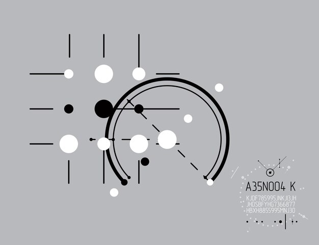 Futuristisk abstrakt vektorteknologibaggrund. Tapet med maskinteknik. Grafisk kunstillustration.
