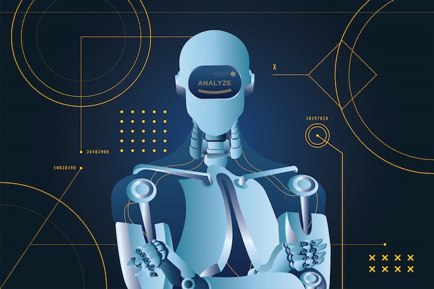Futuristisk Analyser Robot Style