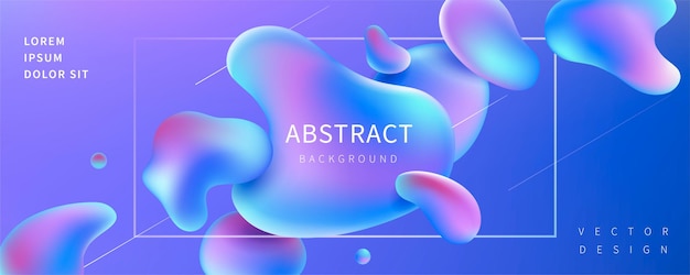Futuristisk flydende bannerdesign