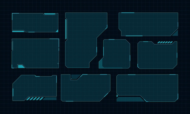 Futuristisk gränssnittsillustration
