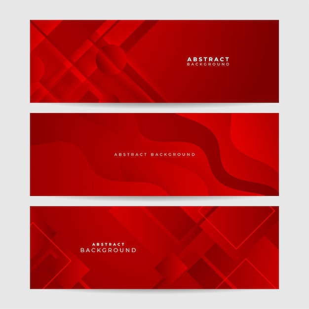 Futuristisk teknik digital abstrakt röd färgstark designbanner Abstrakt röd bannerbakgrund med partiklar och vågformer Vektor abstrakt grafisk design banner mönsterbakgrund webbmall