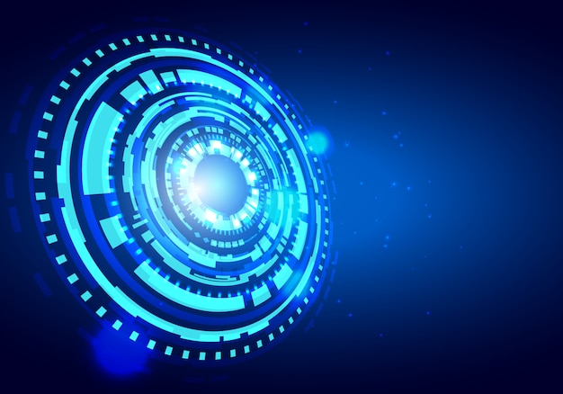 Futuristisk teknologi HUD vektor baggrund. Big data koncept baggrund.