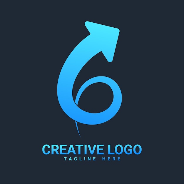 G letter arrow logo creative design