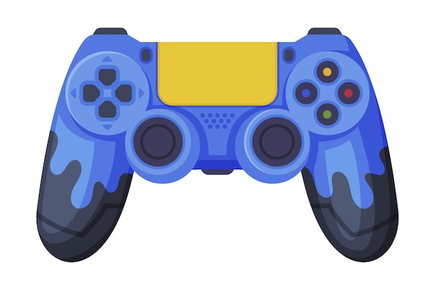 game console controller joystick video game players accessory device vector illustration