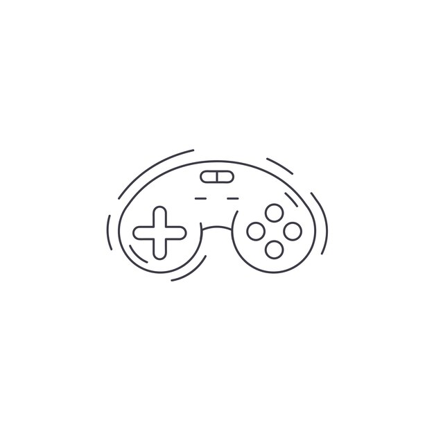game controller line icon joystick line icon gamepad thin line icon