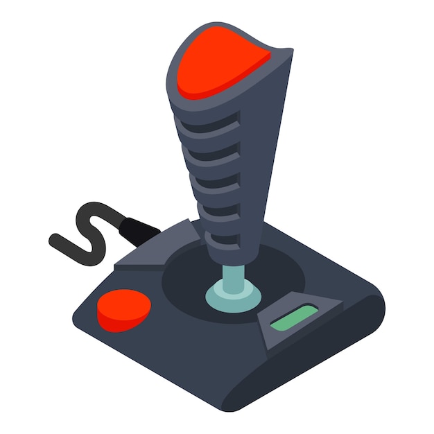 Game joypad icon Isometric of game joypad vector icon for web design isolated on white background