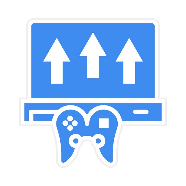 game publishing icon vector image can be used for game design