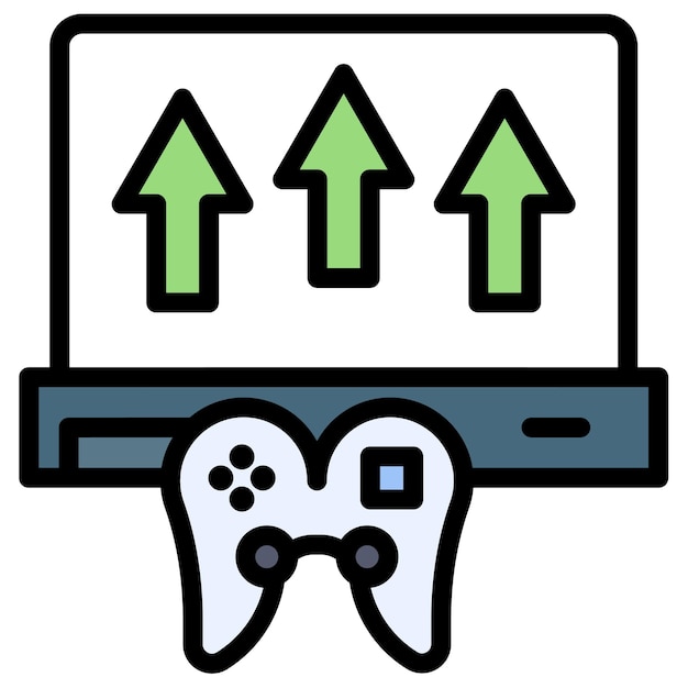 game publishing icon vector image can be used for game design