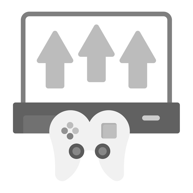 game publishing icon vector image can be used for game design