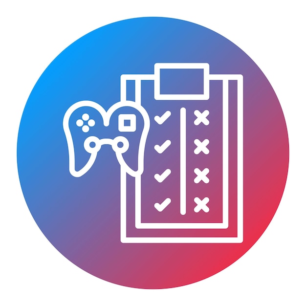 game rules icon vector image can be used for game design