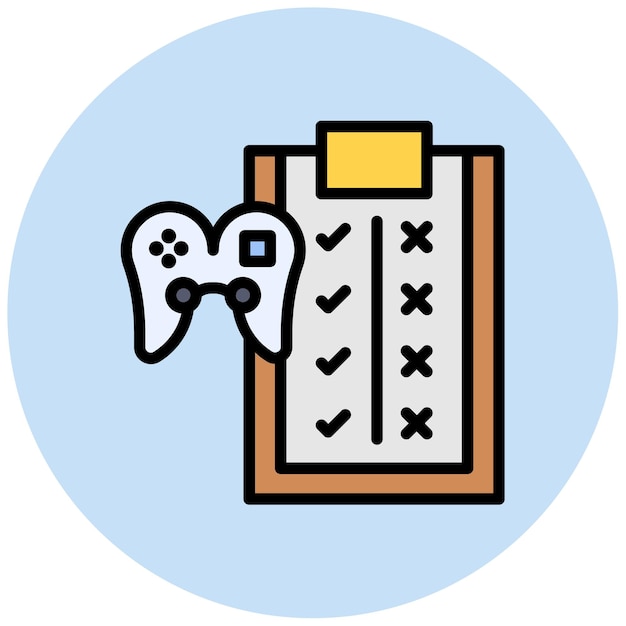 game rules icon vector image can be used for game design
