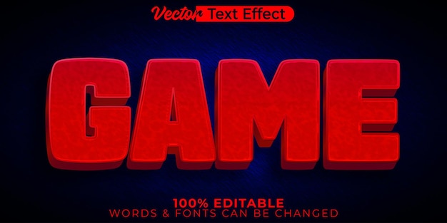 Game Text Effect Editable Alphabet Arcade Pixel Player Gamer