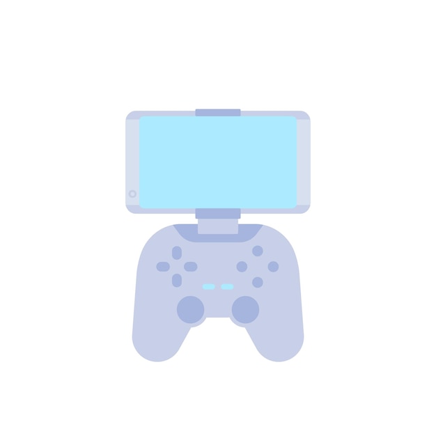 Gamepad for smartphone icon on white
