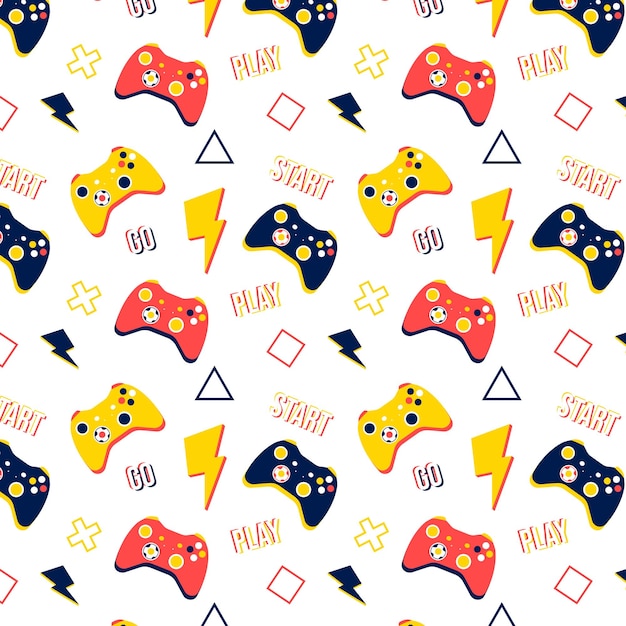 Gaming console joystick seamless background