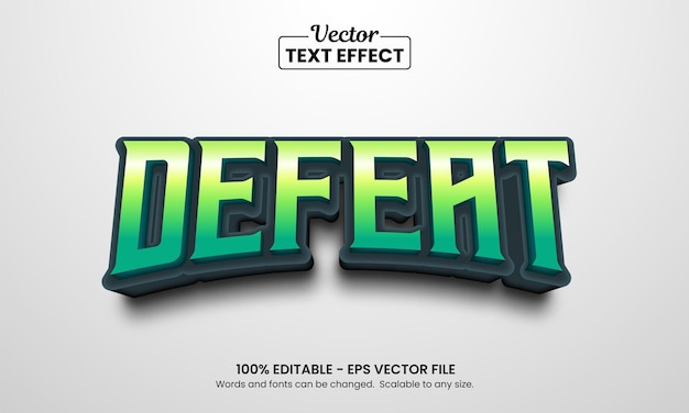 Gaming esport style text effect Editable text effect