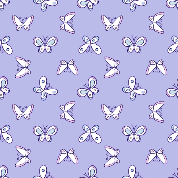 Garden cosmos flower repeat pattern vector colorful design