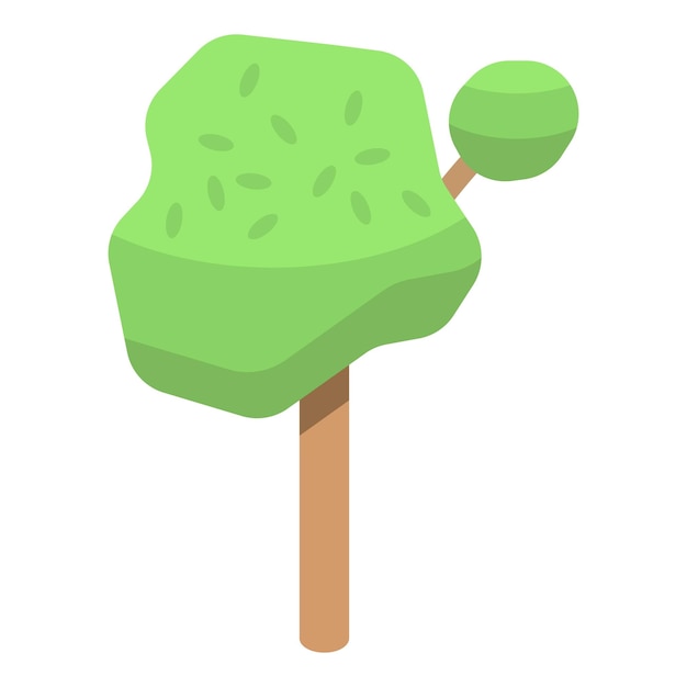 garden tree icon isometric of garden tree vector icon for web design isolated on white background