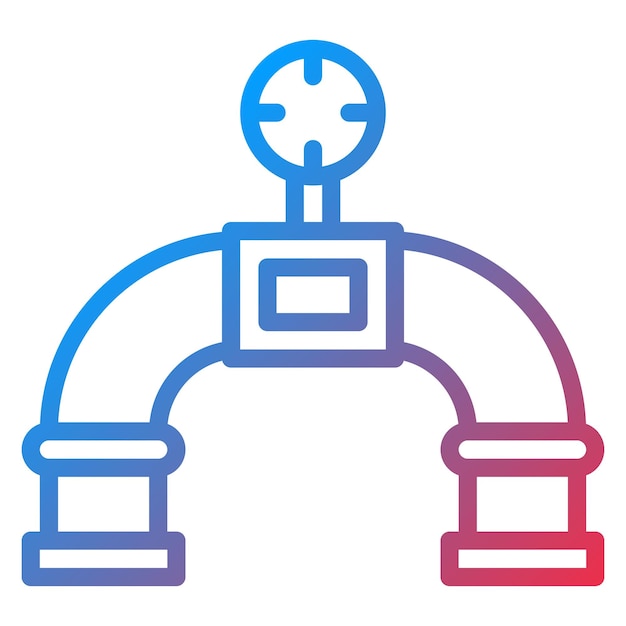 Gas Pipeline icon vector image Can be used for Public Utilities