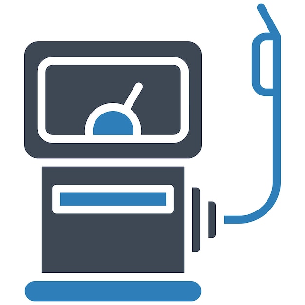Gas Station Vector Illustration Style