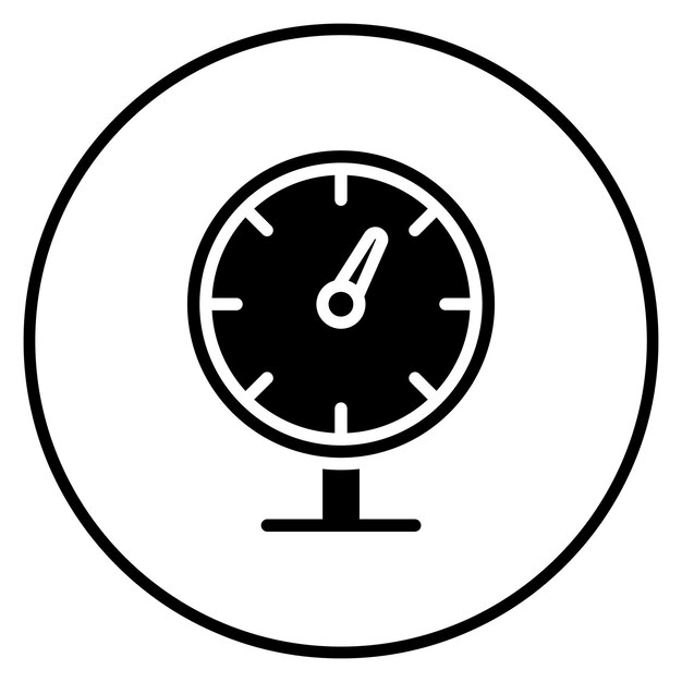 Gauge vector icon illustration of Petrol Industry iconset
