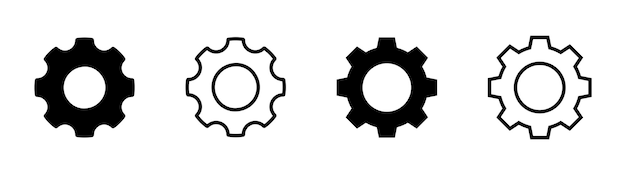 Gear vector icon