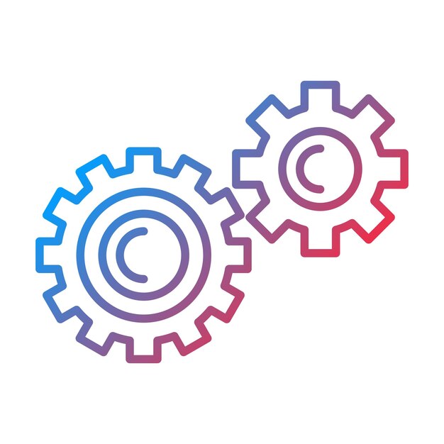 Gears icon vector image Can be used for Engineering