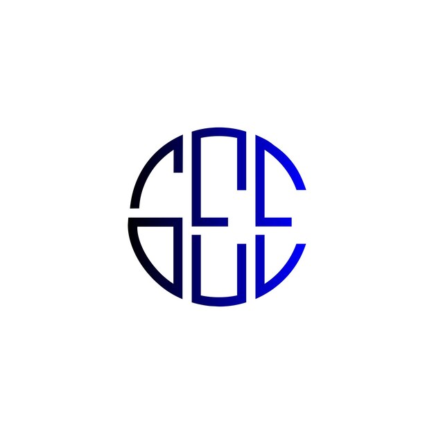 gee circle modern minimalist simple monogram luxury logo design for brand