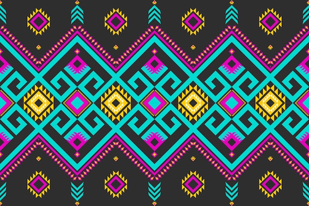 Gemetric ethnic oriental ikat pattern traditional Design for backgroundcarpetwallpaperclothing
